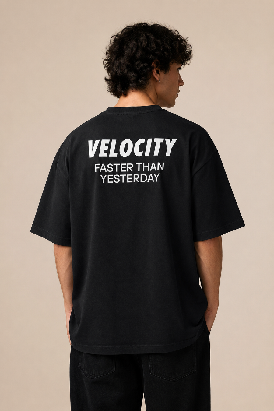 Velocity Faster Than Yesterday Oversized Tee