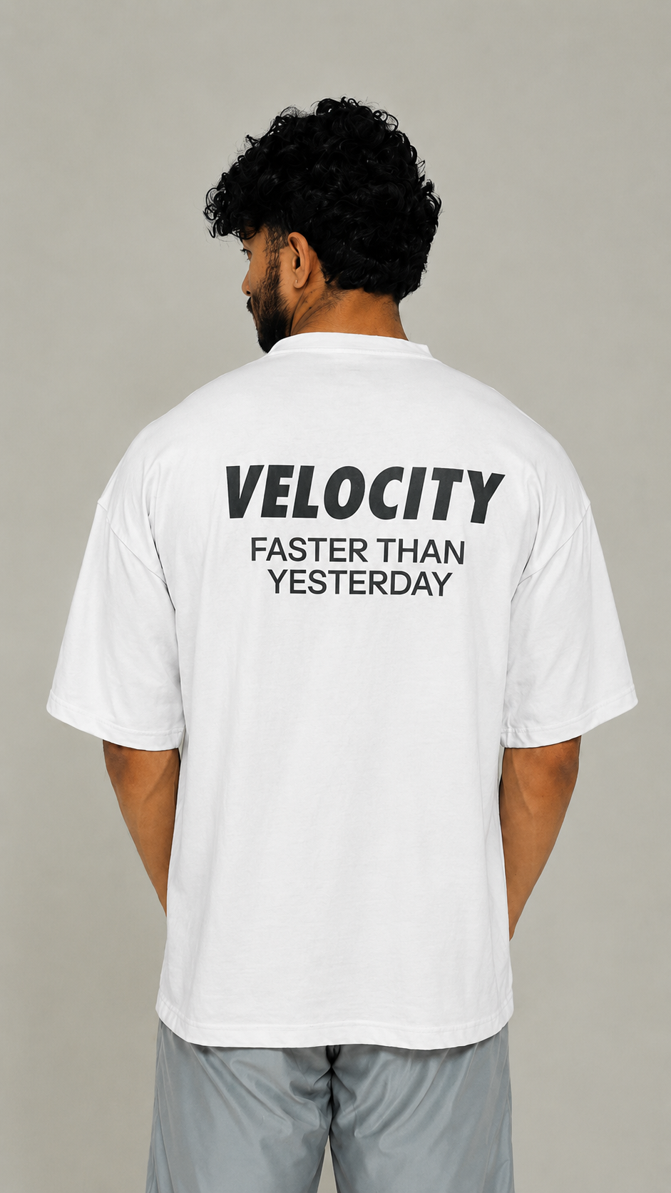 Velocity Faster Than Yesterday Oversized Tee