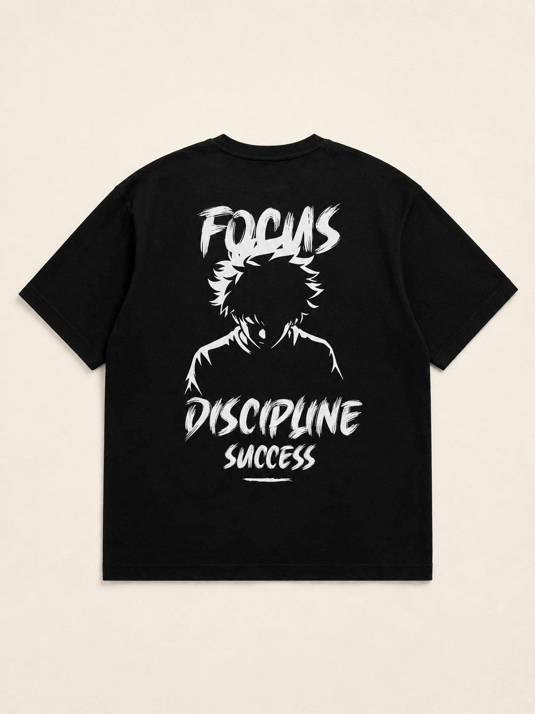 Focus Discipline Success Oversized Tee