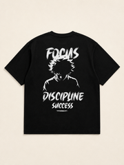 Focus Discipline Success Oversized Tee