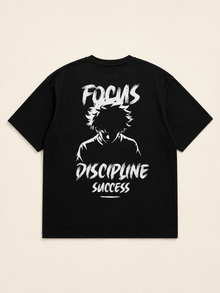 Focus Discipline Success Oversized Tee