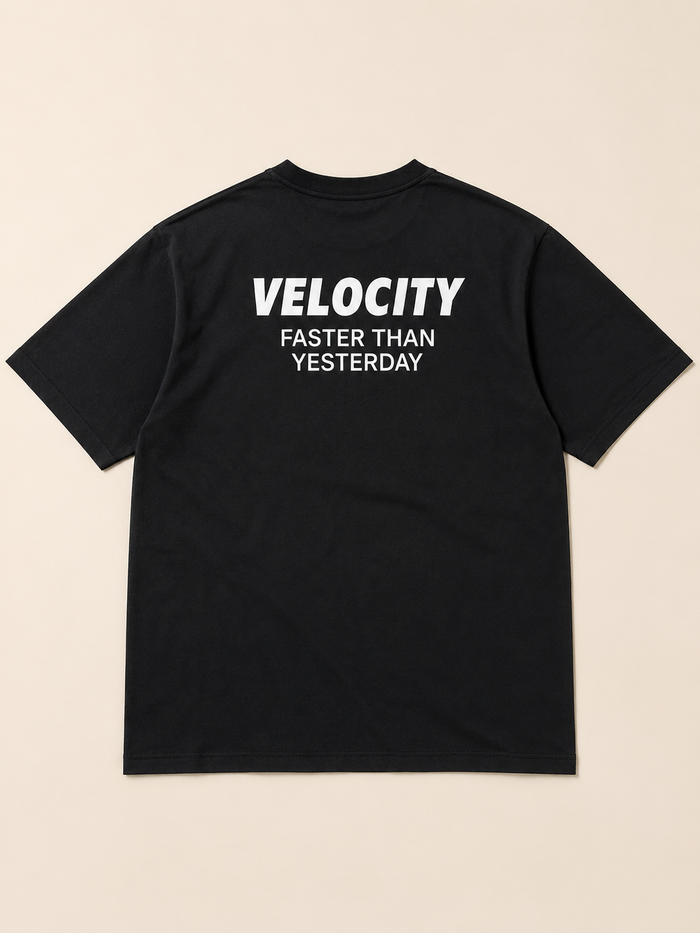 Velocity Faster Than Yesterday Oversized Tee