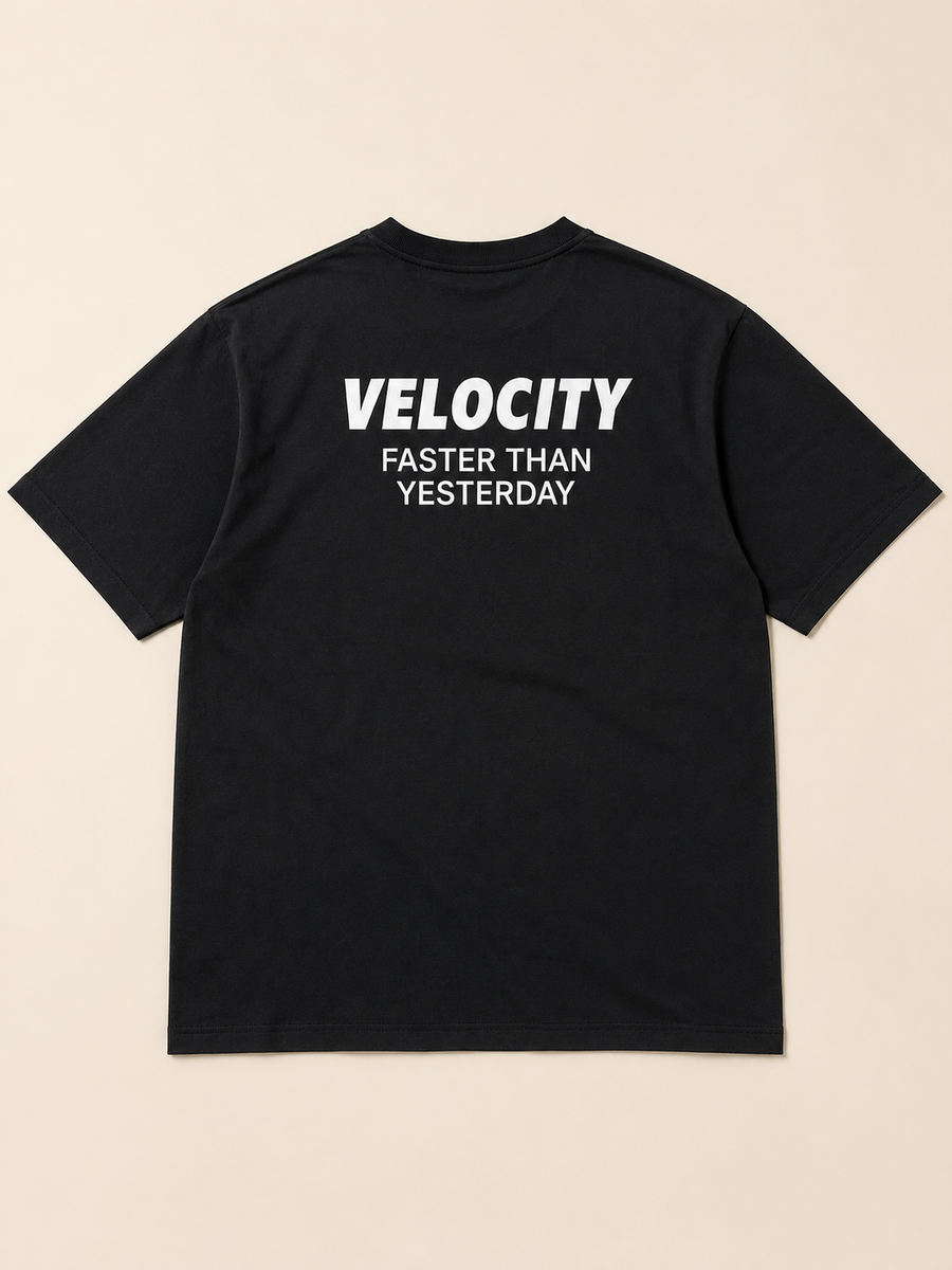 Velocity Faster Than Yesterday Oversized Tee